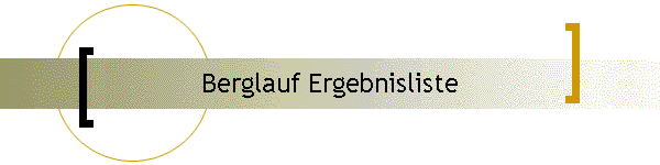 Berglauf Ergebnisliste