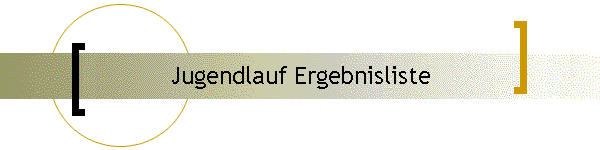Jugendlauf Ergebnisliste